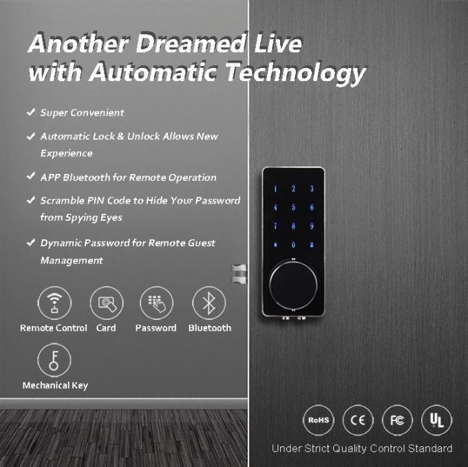 Intelligenter Zugangs-automatischer Fingerabdruck Deadbolt-heißes Verkaufs-Türschloss Sicherheits-WiFis Bluetooth 0