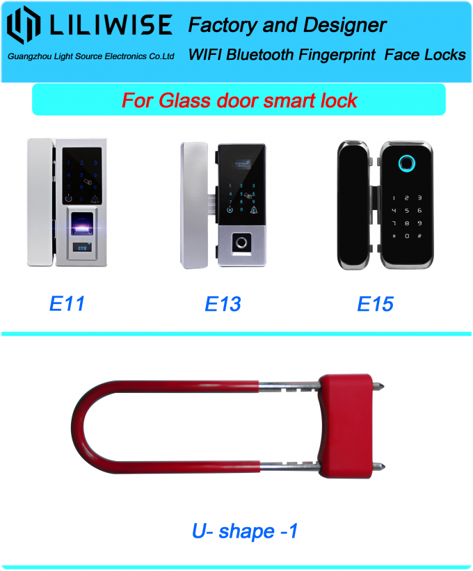 Smart Glass-Türschloss-WiFi Bluetooth APP-Zugangs-elektronischer biometrischer Fingerabdruck 1