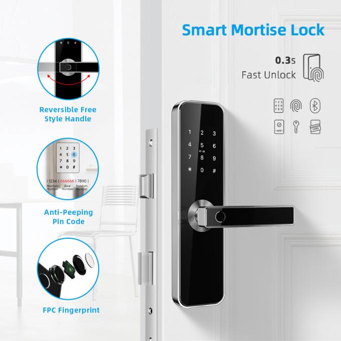 Intelligenter Zimmertür-Verschluss-Sicherheits-Fingerabdruck-drahtloser Bluetooth TTLock intelligenter Verschluss APP Digital 1
