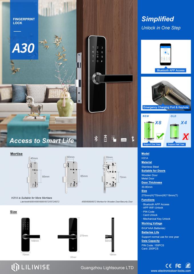 PIN kodieren elektronisches 0.1S Airbnb Türschloss der Wohnungs-Türschloss-Sicherheits- 2