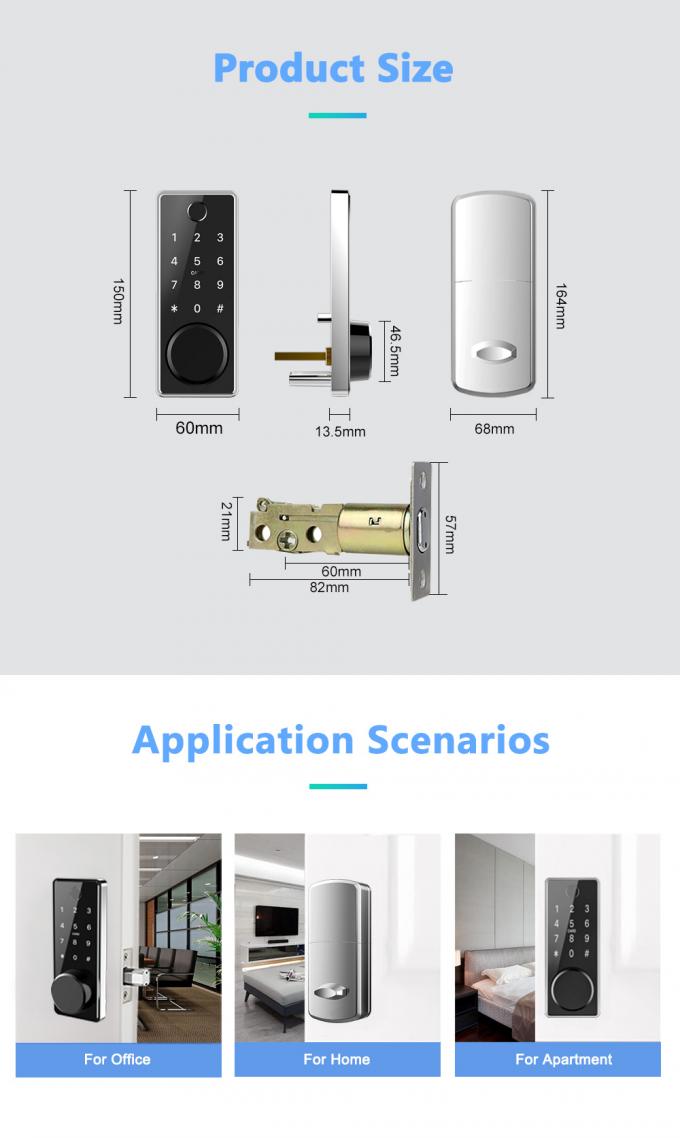 Intelligenter Zugangs-elektronische Fingerabdruck-Türschlösser Schlüsselkarten-Türschloss-intelligenter Digital Bluetooth 3