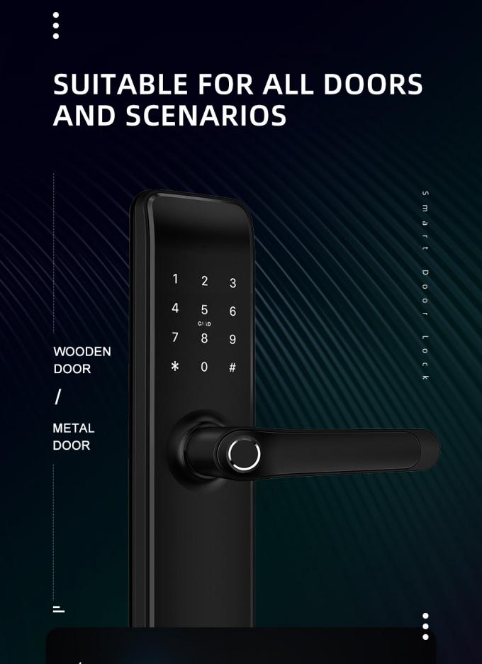 App-intelligentes Türschloss inteligente Verschluss-Fingerabdrucktürschloss Tuya WiFi