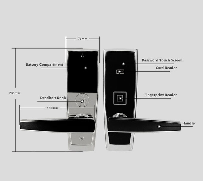 APP-Fingerabdruck-elektronische Haus-Verschlüsse, intelligenter elektronischer Haustür-Verschluss 2