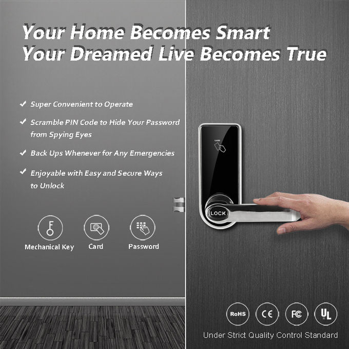 Touch Screen Morden intelligenter Tastatur-Haustür-Verschluss für Wohnung/Wohn 1