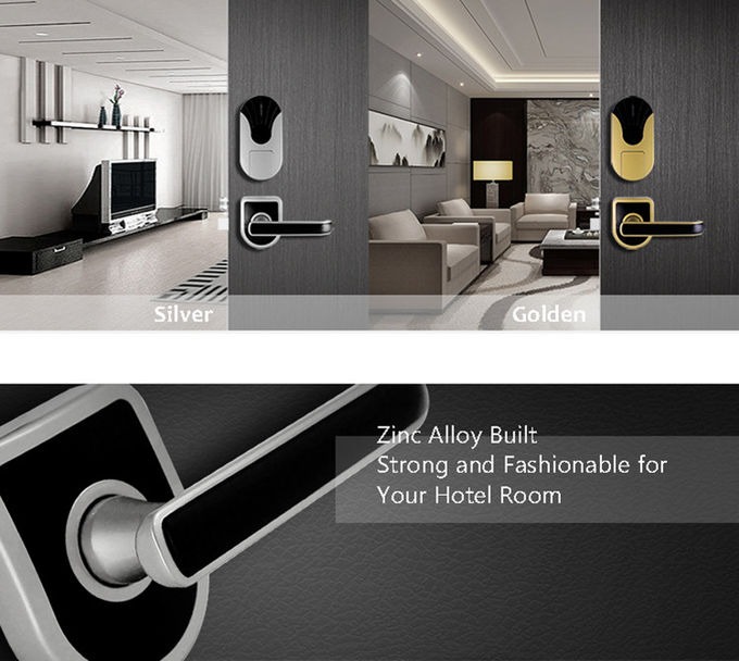 Super sichere Rfid-Hotel-Türschlösser, kundenspezifisches Smart Card-Türschloss 280mm * 80mm 1