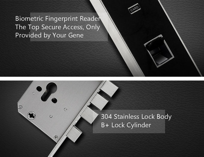 Passwort-Fingerabdruck-Schlafzimmer-Türschloss-dauerhafter Code APP dynamisches und Schlüsselkarte 1