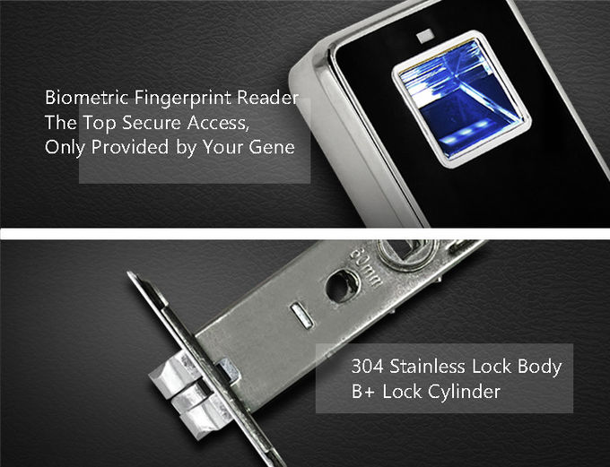Intelligenter Fingerabdruck-elektronische Keyless Türschlösser zwei Möglichkeiten zu entriegeln 1