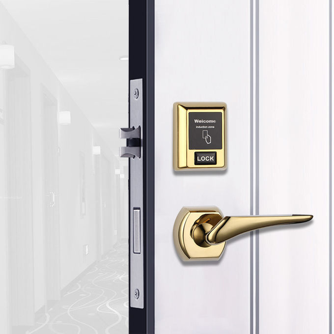 Einfacher installierter goldener trennender Hotel-Schlüsselkarten-Verschluss mit bequemem System 0