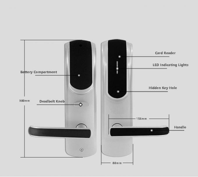 Edelstahl-lange Batteriedauer-Spanne des hohe Sicherheits-Zimmertür-Verschluss-langlebigen Gutes 304 1