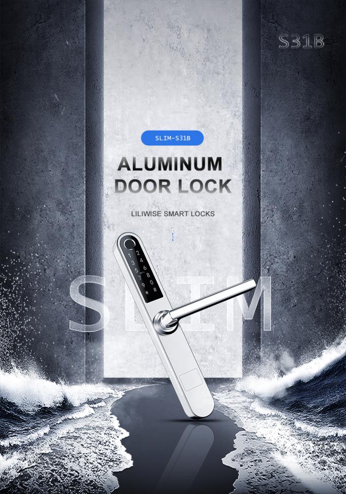 Intelligentes Zimmertür-Verschluss-modernes Edelstahl-Aluminium für Haushalt/Einkaufszentrum 0
