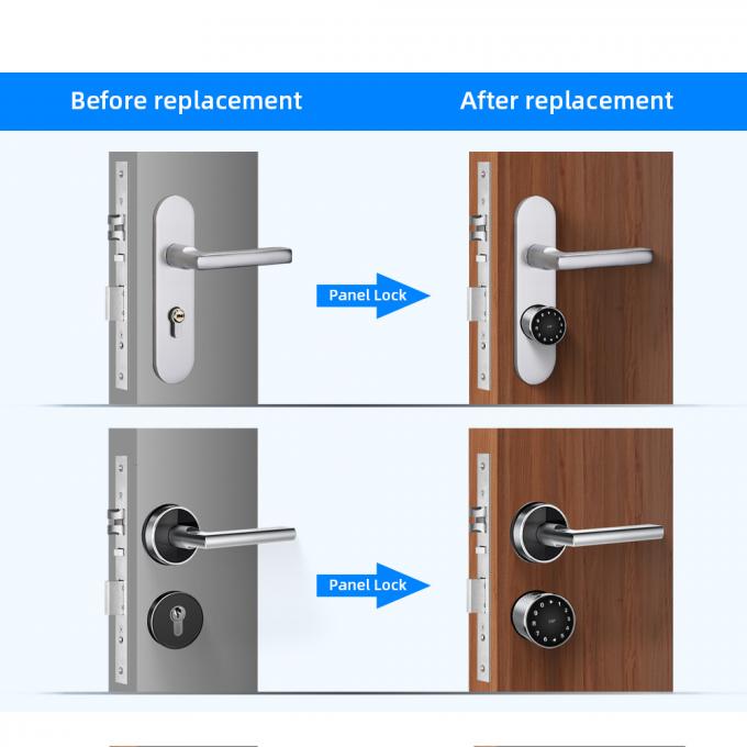 Fingerabdruck-Türschloss-justierbarer Bluetooth-Kartencode-Schlüssel-Wohnverschluß 3