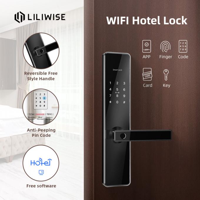 Sicherheits-multi Funktionshotel-Türschloss-Passwort-intelligenter intelligenter Digital-Fingerabdruck 4