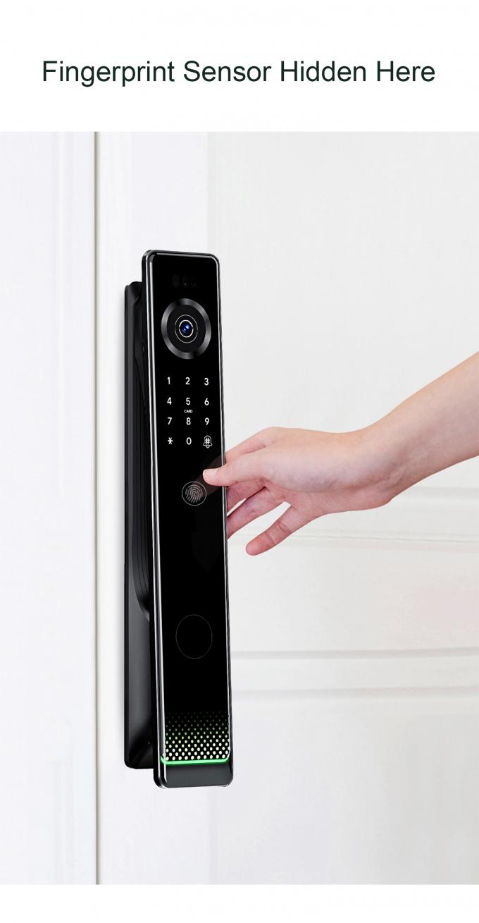 Liliwise Fechadura Digital Tuya Intelligente Cerradura WLAN-Sicherheit Drahtloses Passwort Schl&uuml;sselloses Smart-T&uuml;rschloss mit Kamera 10