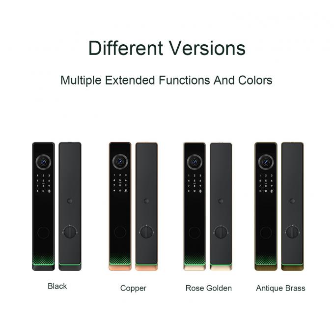 Liliwise vollautomatische Luxus-elektronische Smart-Entry-T&uuml;rschl&ouml;sser Wifi Ble Fingerabdruck Tuya TTlock Smart-T&uuml;rschloss mit Kamera 4