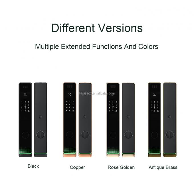 Liliwise Tuya Wohnsicherheit Eingangst&uuml;rschloss Au&szlig;en digitale Fingerabdr&uuml;cke Wasserdichte Sicherheit Gesichtserkennung Smart Lock 6