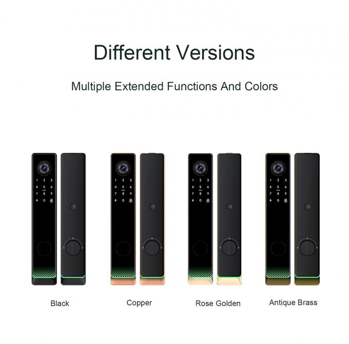 Liliwise Tuya Ttlock Automatisches Biometrisches Schloss RFID Karte WLAN App Ble Fingerabdruck Smart Door Lock mit Kamera 8