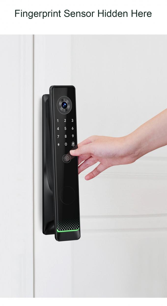 Liliwise Tuya Ttlock Automatisches Biometrisches Schloss RFID Karte WLAN App Ble Fingerabdruck Smart Door Lock mit Kamera 12
