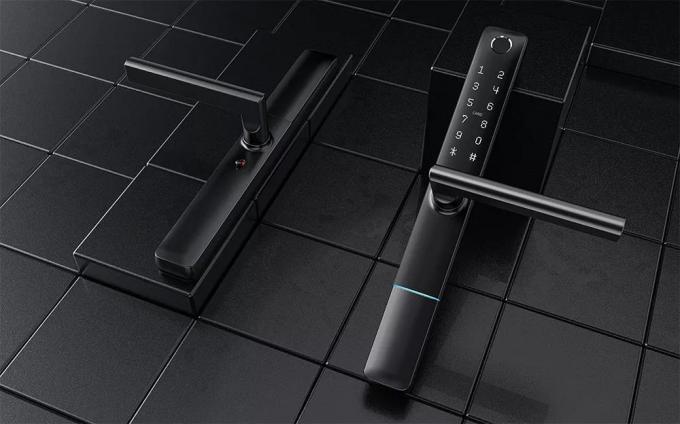 Liliwise Wasserdicht Tuya APP WiFi BLE Fingerabdruck Smart Lock Slim T&uuml;rschloss f&uuml;r schmales Profil Aluminium T&uuml;ren Holzt&uuml;r 1