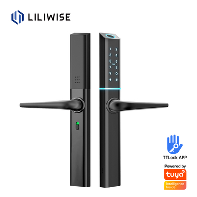 Liliwise Wifi Wasserdichtes elektronisches Schlüsselloses Eingangsschloss Aluminium Türschloss Ultra-schlankes digitales Smart-Türschloss