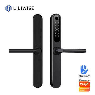 Liliwise Waterproof Alexa Aluminium Steel Ip66 Smart Door Lock Fingerprint Cerradura Electronica Ttlock Smart Locks With Wifi