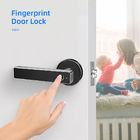 Intelligente biometrische Thumbprint-Zimmertür-Verschlüsse/elektronischer vorderer schwarzer Türgriff-Verschluss