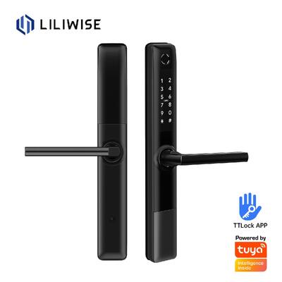 Liliwise Wasserdichte Edelstahl digitale Fingerabdruck Tür Schloss TTlock Smart Tür Schloss BLE Wifi Slim Smart Lock