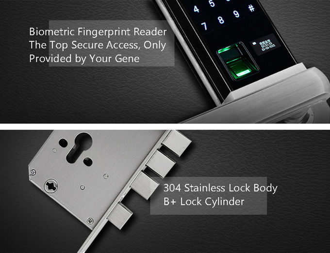 Schieben des Abdeckungs-Schutz-Fingerabdruck-Türschlosses, intelligentes Passwort-Türschloss 1