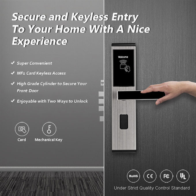 Edelstahl-Keyless Sicherheits-Türschlösser, kundenspezifischer Tastatur-Haustür-Verschluss 1
