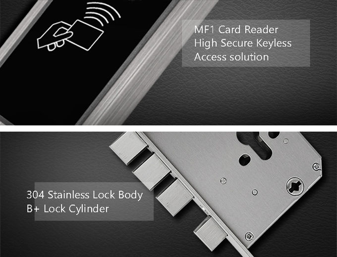 RFID-intelligenter Schlüsselkarten-Verschluss-Edelstahl-lange Batteriedauer-Spanne für Wohnung 2