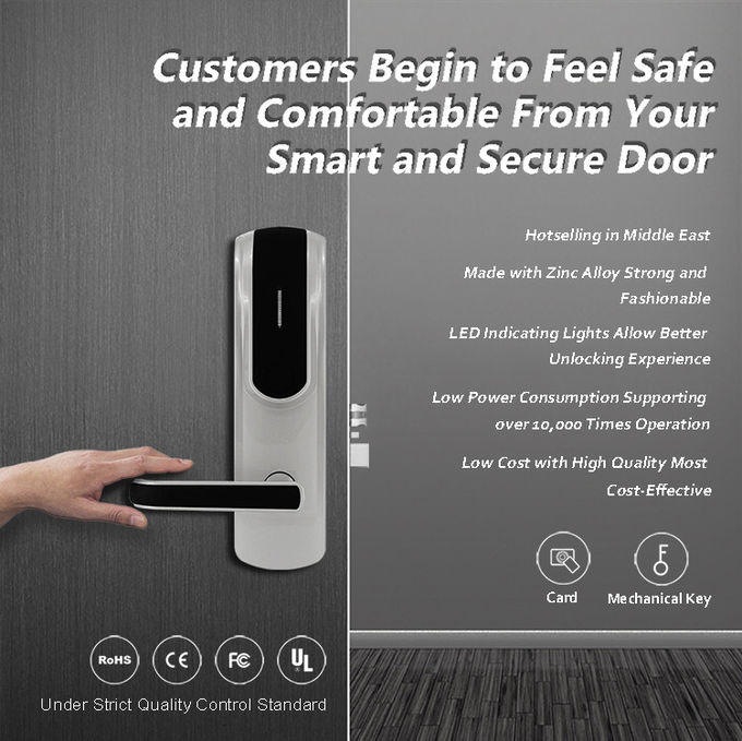 Elektronischer Keyless Haustür-Verschluss, modernes intelligentes Haustür-Kombinationsschloß 0